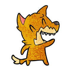 laughing fox cartoon