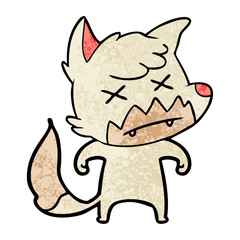 cartoon dead fox