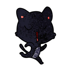 cartoon cat singing