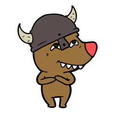 cartoon bear showing teeth