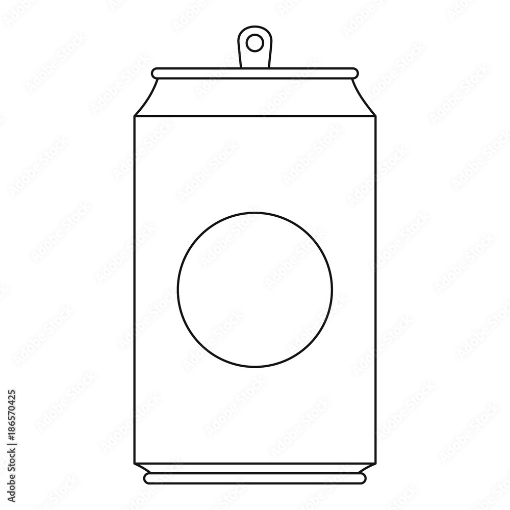 Poster can icon. outline illustration of can vector icon for web