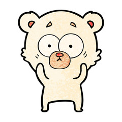 surprised polar bear cartoon