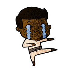 cartoon man crying