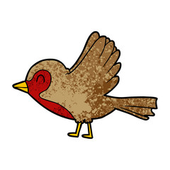 cartoon robin taking flight