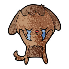 cartoon dog crying