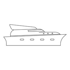 Motor icon. Outline illustration of motor vector icon for web