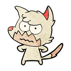 cartoon annoyed fox