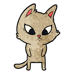 confused cartoon cat