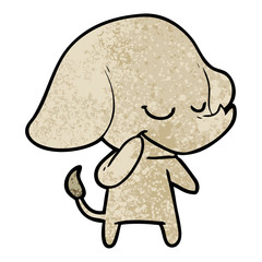 cartoon smiling elephant