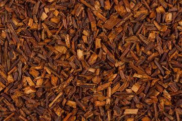 Heap of dry rooibos tea