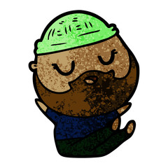cartoon man with beard