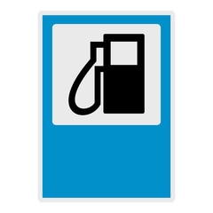 Gas station icon. Flat illustration of gas station vector icon for web.
