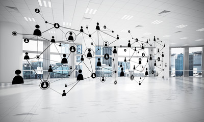 Obraz premium Networking and wireless connection as concept for effective mode
