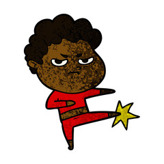 cartoon angry man