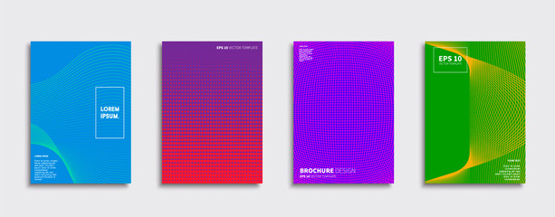 Fototapeta premium Minimal Vector cover designs. Future Poster template.