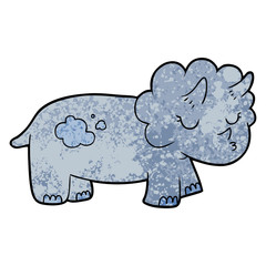 cartoon triceratops