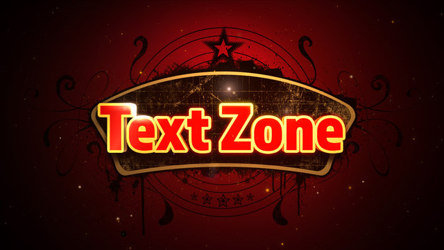 Red Grunge Mixed Media Title