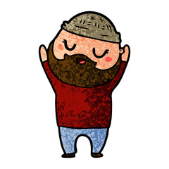 cartoon man with beard