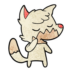 friendly cartoon fox