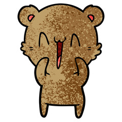 happy bear cartoon