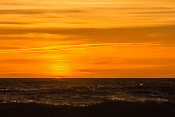 Obraz premium sunset above the Mediterranean Sea