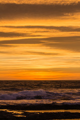Fototapeta na wymiar sunset above the Mediterranean Sea