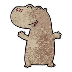cartoon hippopotamus