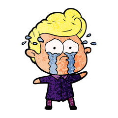 cartoon crying man