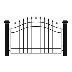 Park fence icon. Simple illustration of park fence vector icon for web.