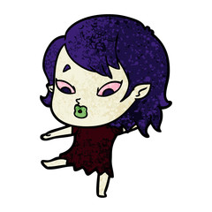 cute cartoon vampire girl