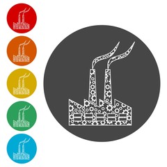 Fototapeta premium Factory icon 
