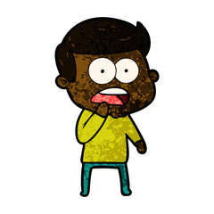 cartoon shocked man