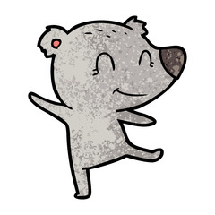friendly bear dancing