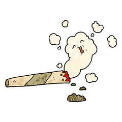 cartoon smoking cigarette