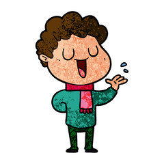 cartoon man talking