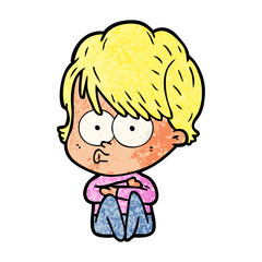 cartoon woman
