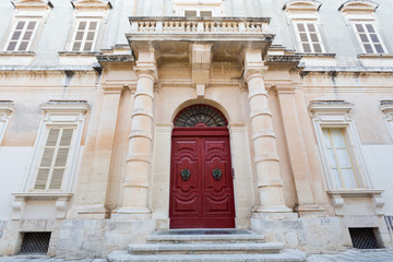 Fototapeta na wymiar Architecture of Mdina on Malta
