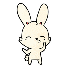 curious bunny cartoon