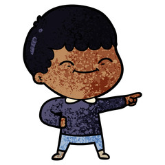 cartoon happy boy