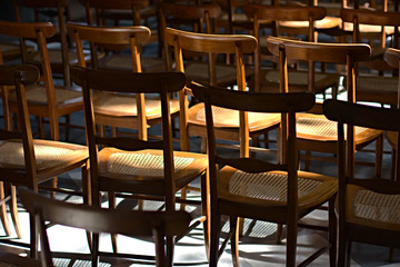 Chairs With Light And Shadow