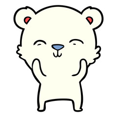 happy polar bear cartoon