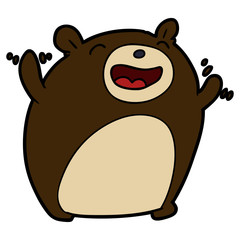 cartoon bear laughing