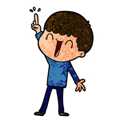 cartoon man with great idea