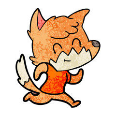 cartoon friendly fox