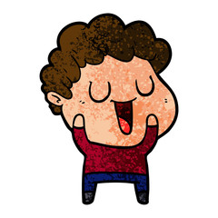 laughing cartoon man
