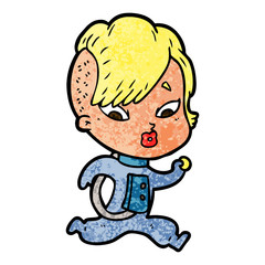 cartoon surprised girl