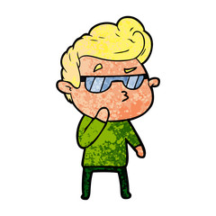 cartoon cool guy