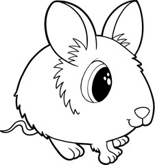 Cute Mouse Vector Illustration Art