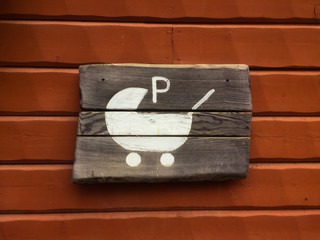 Parkplatz für Kinderwagen