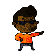 Fototapeta premium cartoon cool guy